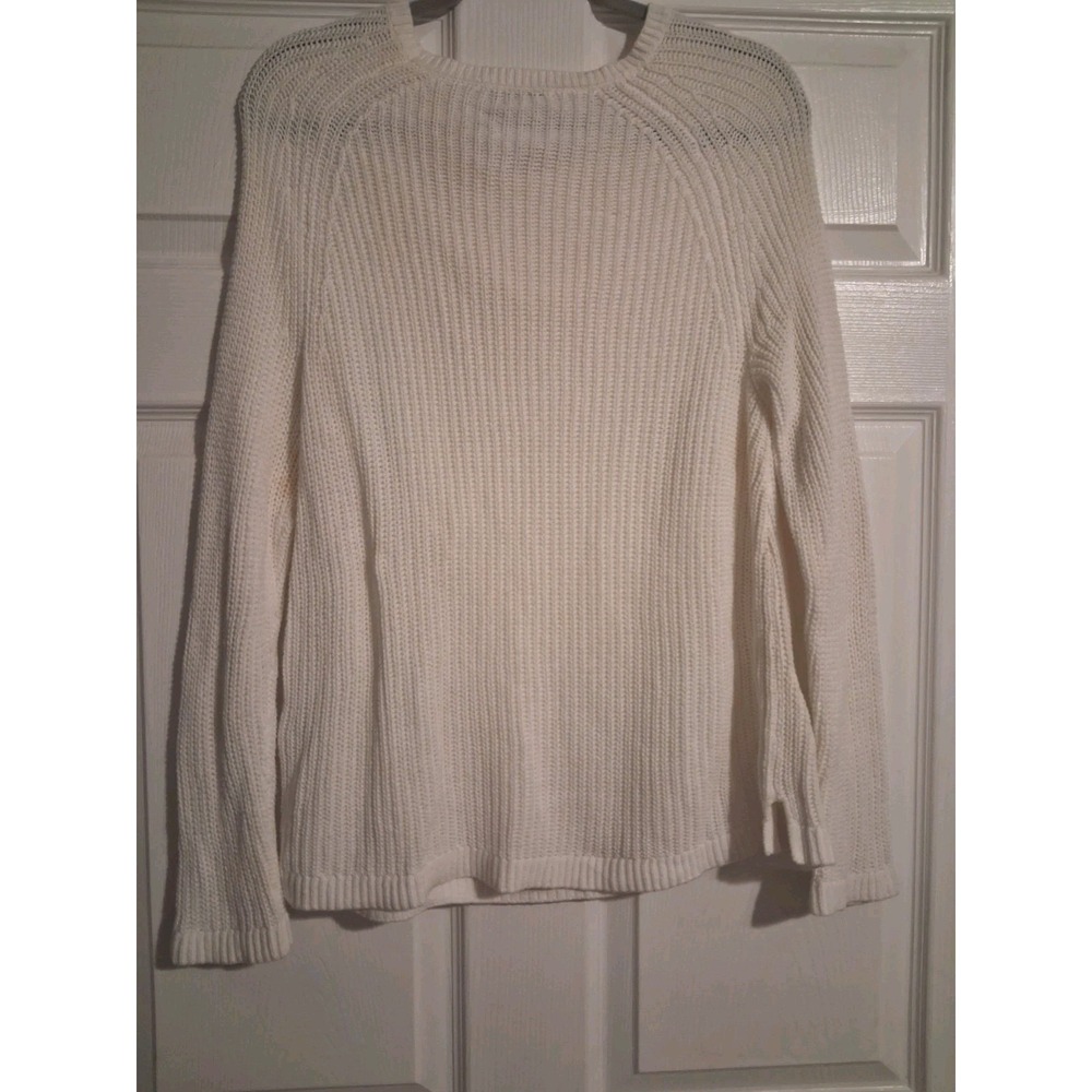 CJ Banks Cable Knit Sweater Size Textured Cotton Lightweight Open Knit Layer - Picture 11 of 14